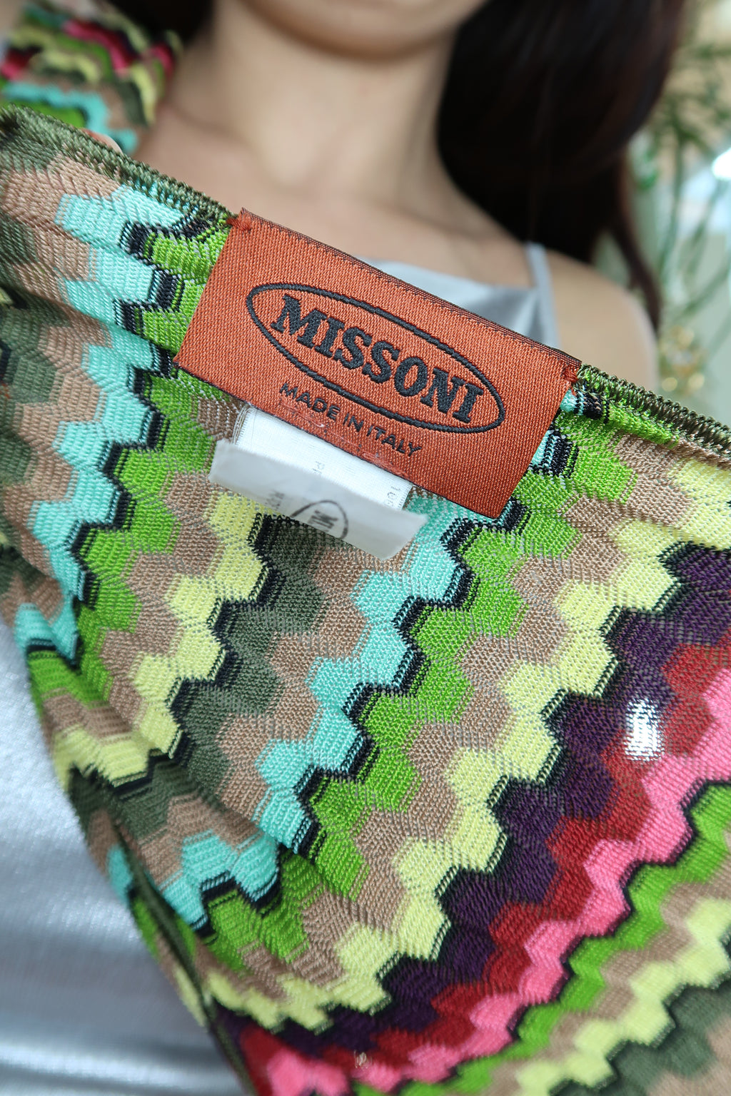Vintage 2000s Missoni Striped Skinny Scarf – Iconic Knit Stripe
