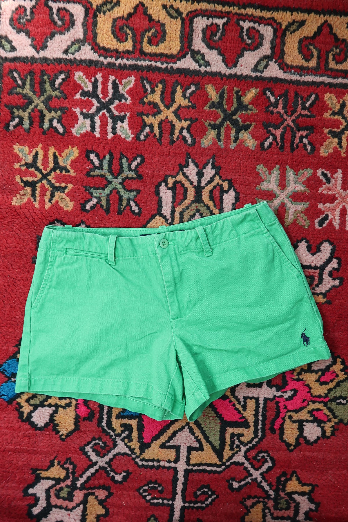 Vintage 2000s Ralph Lauren Sport Kelly Green Cotton Shorts – Classic Preppy Fit
