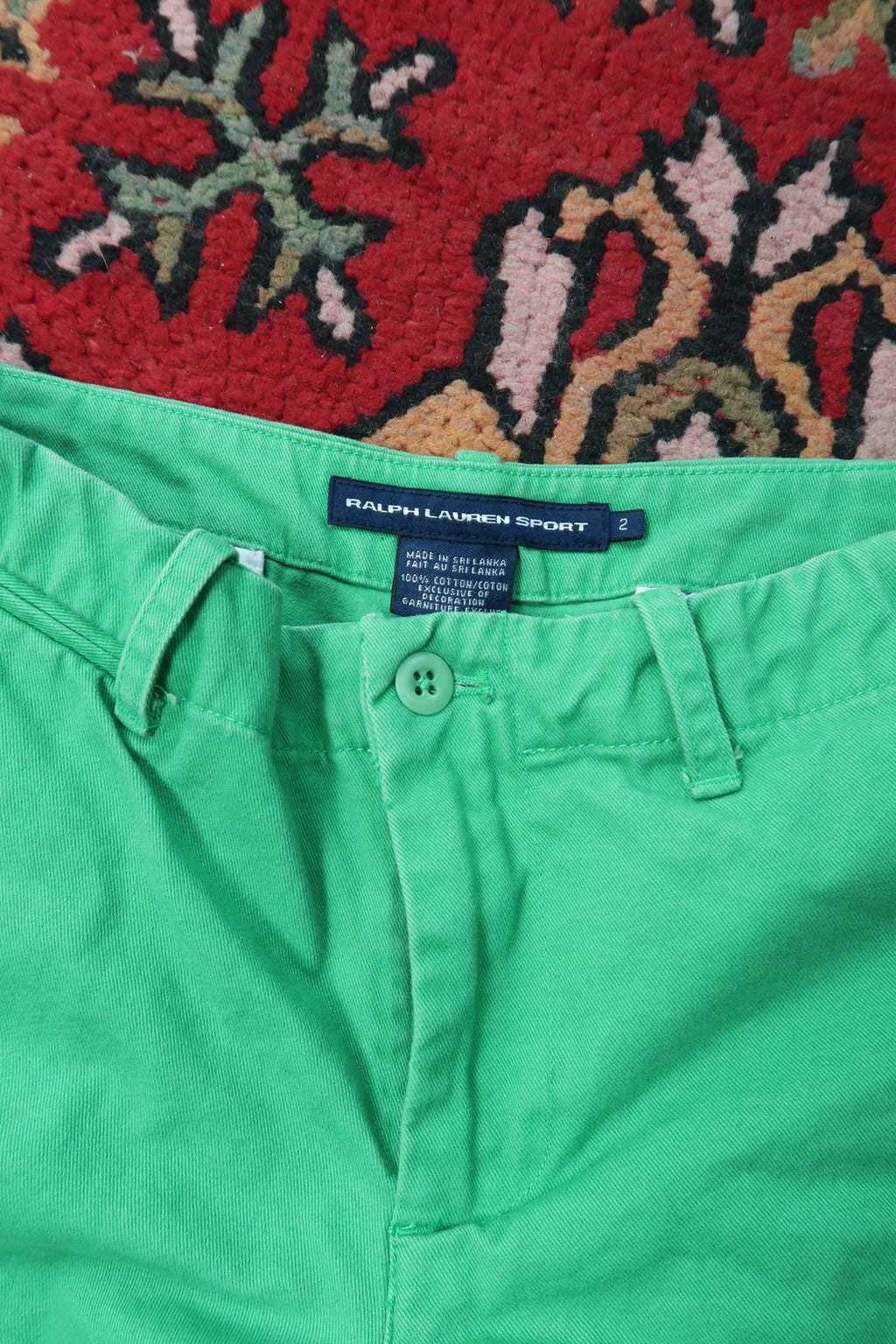 Vintage 2000s Ralph Lauren Sport Kelly Green Cotton Shorts – Classic Preppy Fit