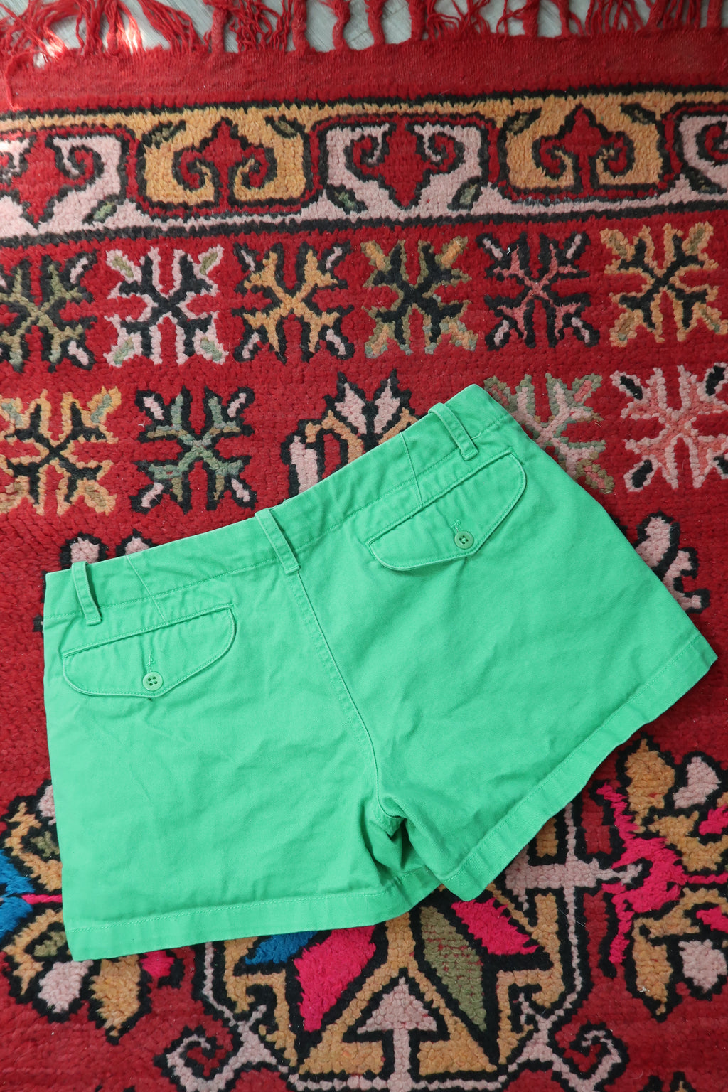 Vintage 2000s Ralph Lauren Sport Kelly Green Cotton Shorts – Classic Preppy Fit