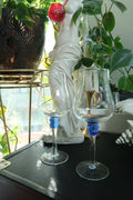 Vintage Fluted Wine Glass Set