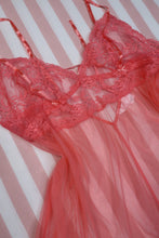 Load image into Gallery viewer, Vintage 2000s Victoria’s Secret Pink Sheer Lace Babydoll Top - Elektra Vintage

