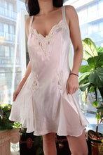 Load image into Gallery viewer, Vintage 90s Victoria’s Secret White Satin Lace Slip Dress
