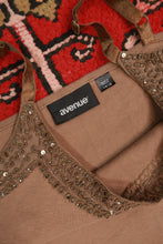 Load image into Gallery viewer, Vintage Y2K Beaded Brown Cami Tank Top
