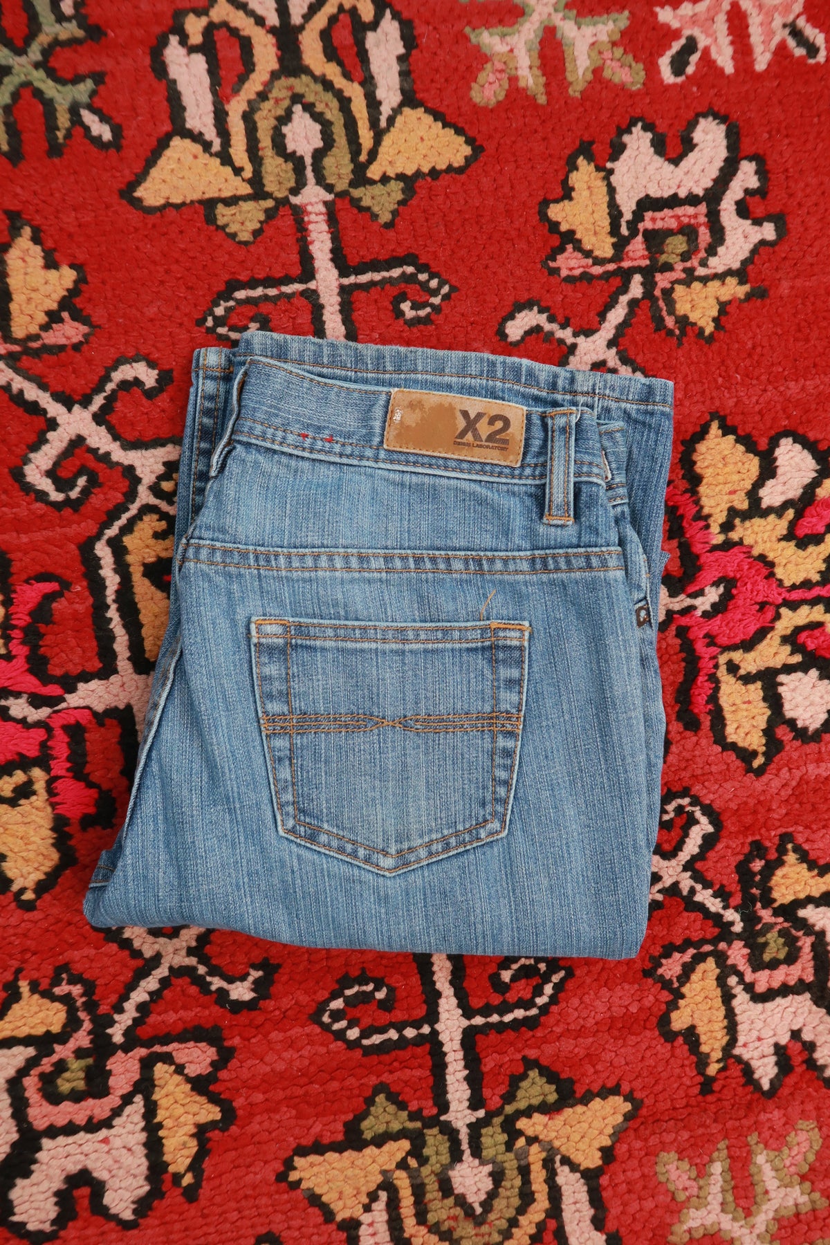 Vintage Express Y2K Medium Wash Flare Jeans