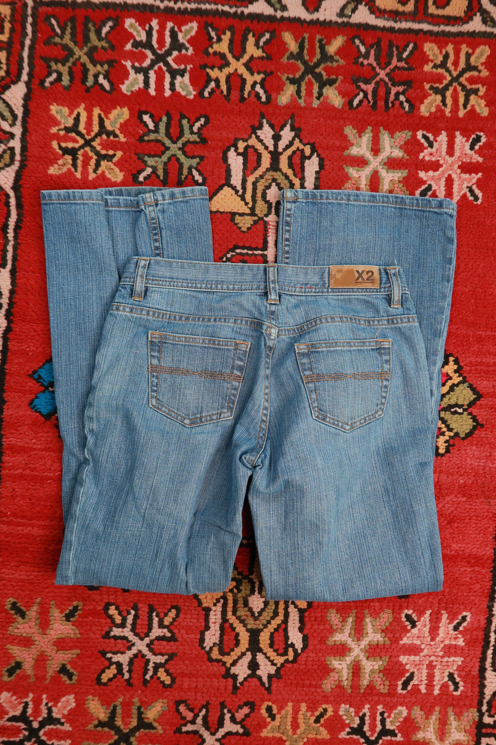 Vintage Express Y2K Medium Wash Flare Jeans