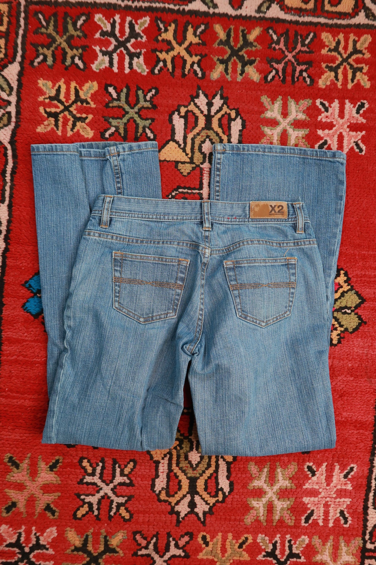 Vintage Express Y2K Medium Wash Flare Jeans