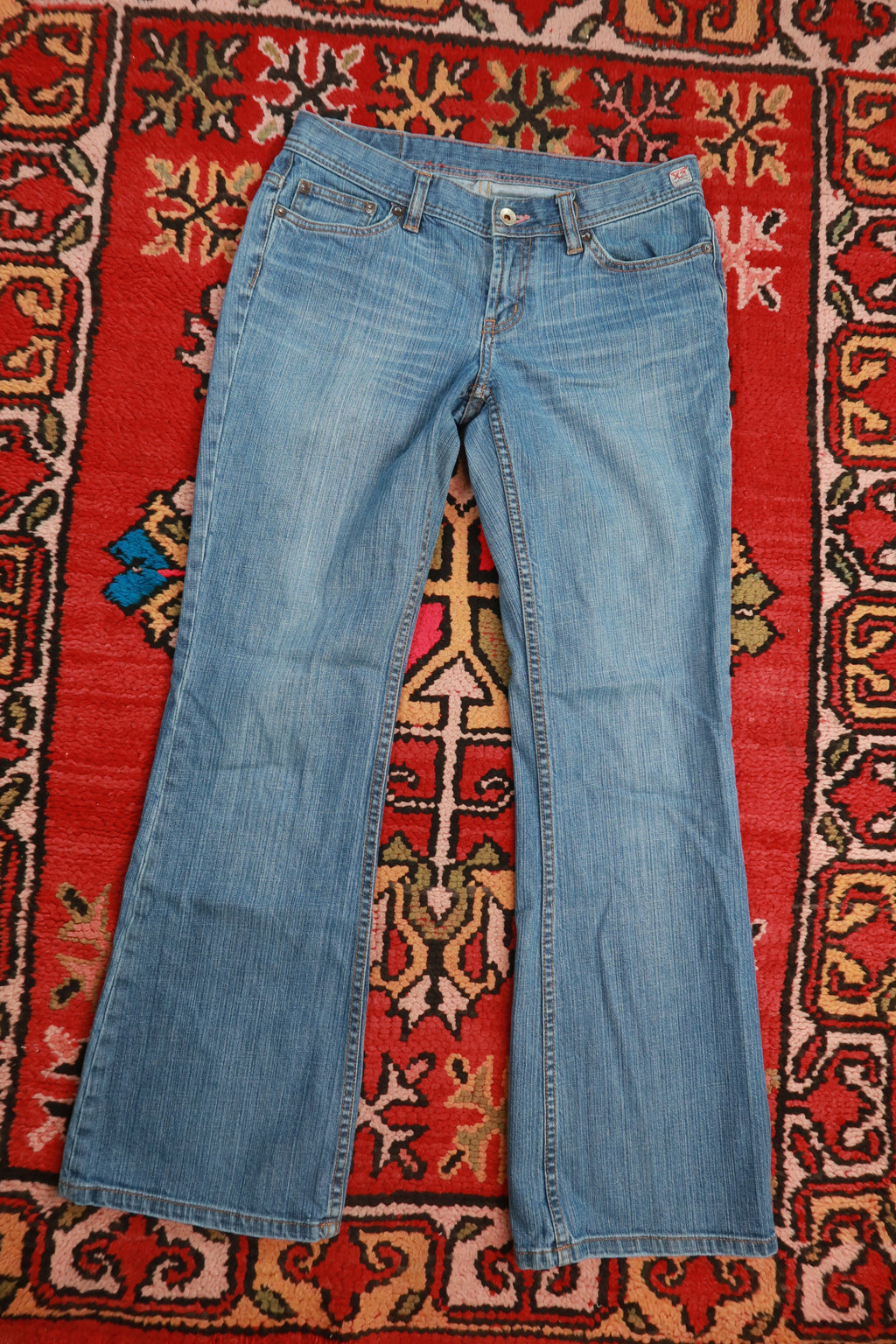 Vintage Express Y2K Medium Wash Flare Jeans