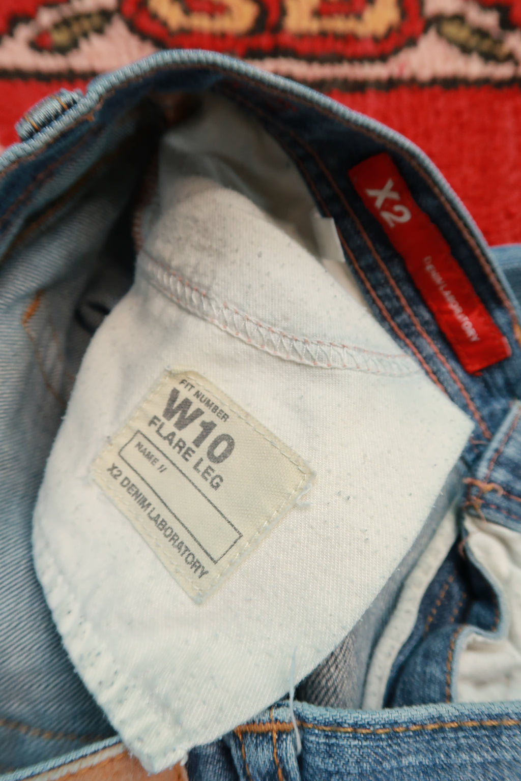Vintage Express Y2K Medium Wash Flare Jeans