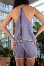 Load image into Gallery viewer, 2000s Victoria’s Secret Blue Gingham Camisole &amp; Shorts Set

