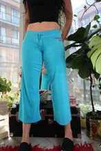 Load image into Gallery viewer, NWT Vintage Juicy Couture Aqua Terry Cloth Sweatpants – “Nonstop Juicy”
