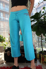 Load image into Gallery viewer, NWT Vintage Juicy Couture Aqua Terry Cloth Sweatpants – “Nonstop Juicy”
