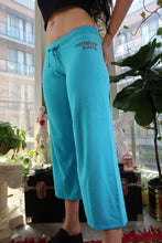 Load image into Gallery viewer, NWT Vintage Juicy Couture Aqua Terry Cloth Sweatpants – “Nonstop Juicy”
