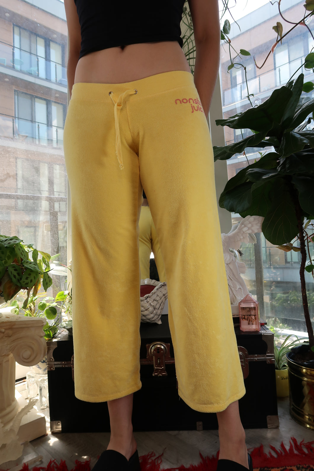 NWT Vintage Juicy Couture Yellow Terry Cloth “Nonstop Juicy” Pants