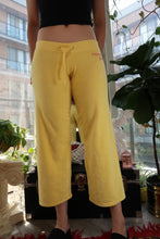 Load image into Gallery viewer, NWT Vintage Juicy Couture Yellow Terry Cloth “Nonstop Juicy” Pants
