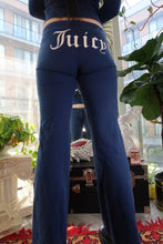 Load image into Gallery viewer, Vintage Juicy Couture Navy Blue Sporty Tracksuit Set – Old English Logo

