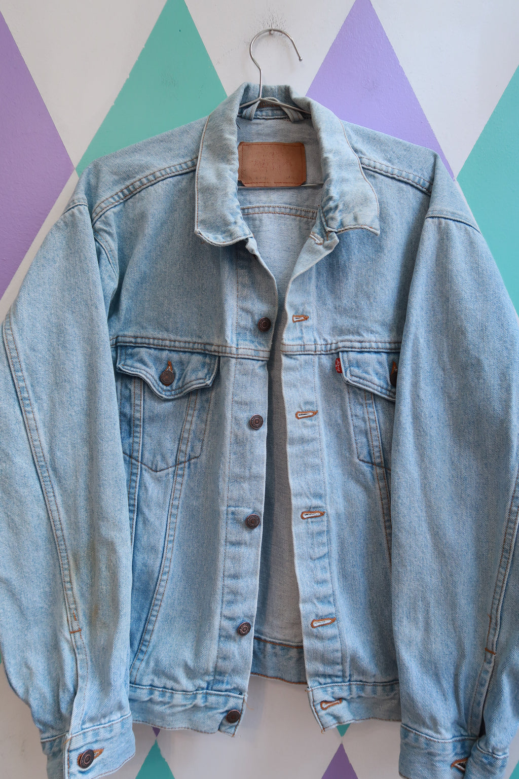 Vintage Levi's Light Wash Denim Trucker Jacket