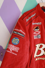 Load image into Gallery viewer, Vintage Budweiser Dale Earnhardt Jr. Genuine Leather Racing Jacket
