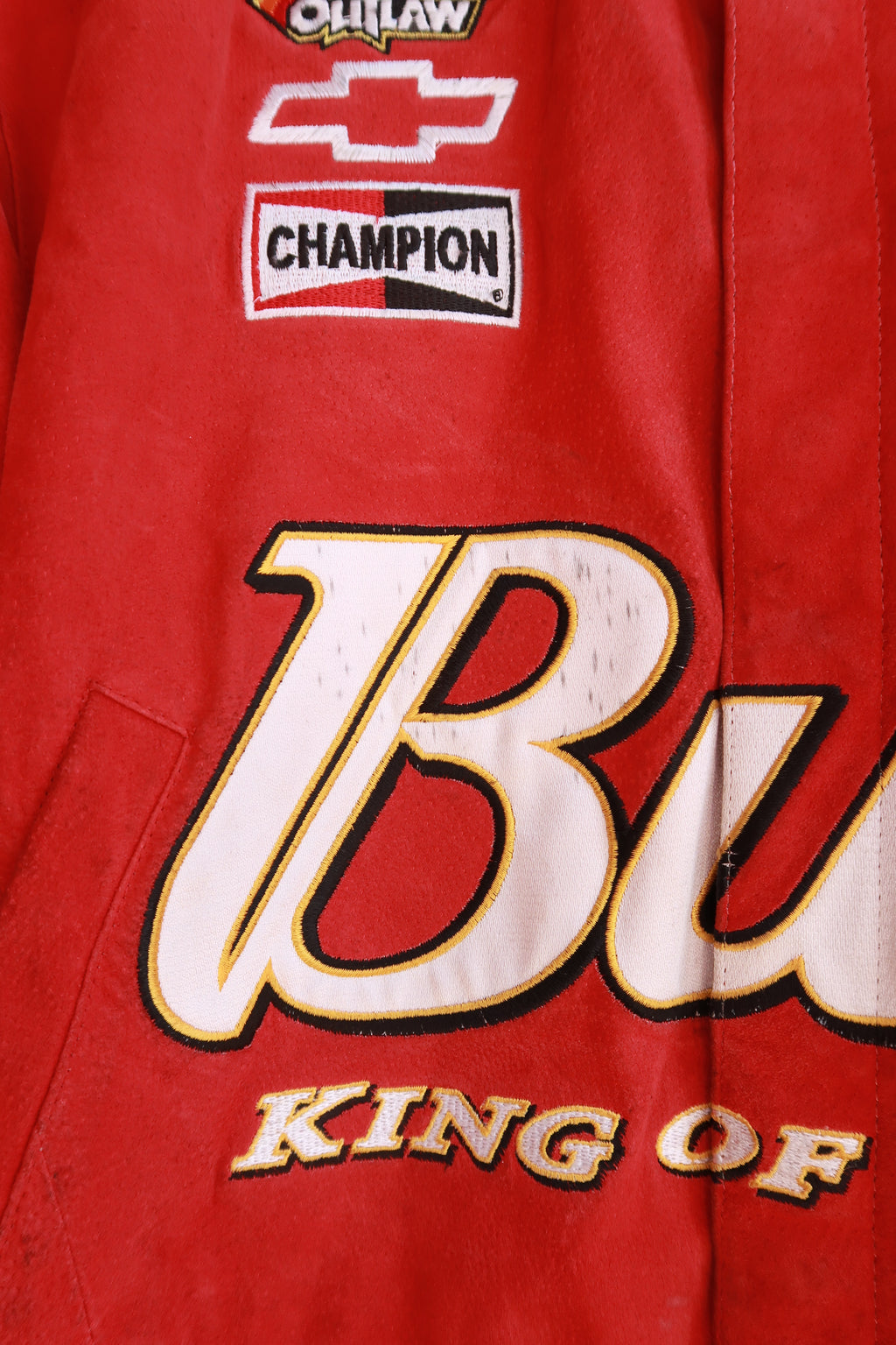 Vintage Budweiser Dale Earnhardt Jr. Genuine Leather Racing Jacket