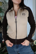 Load image into Gallery viewer, Vintage 2000s Esprit Varsity Style Brown Zip Up
