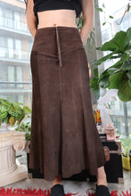 Load image into Gallery viewer, Vintage Brown Suede Maxi Skirt

