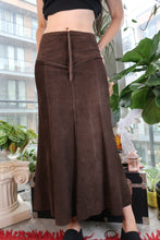 Load image into Gallery viewer, Vintage Brown Suede Maxi Skirt
