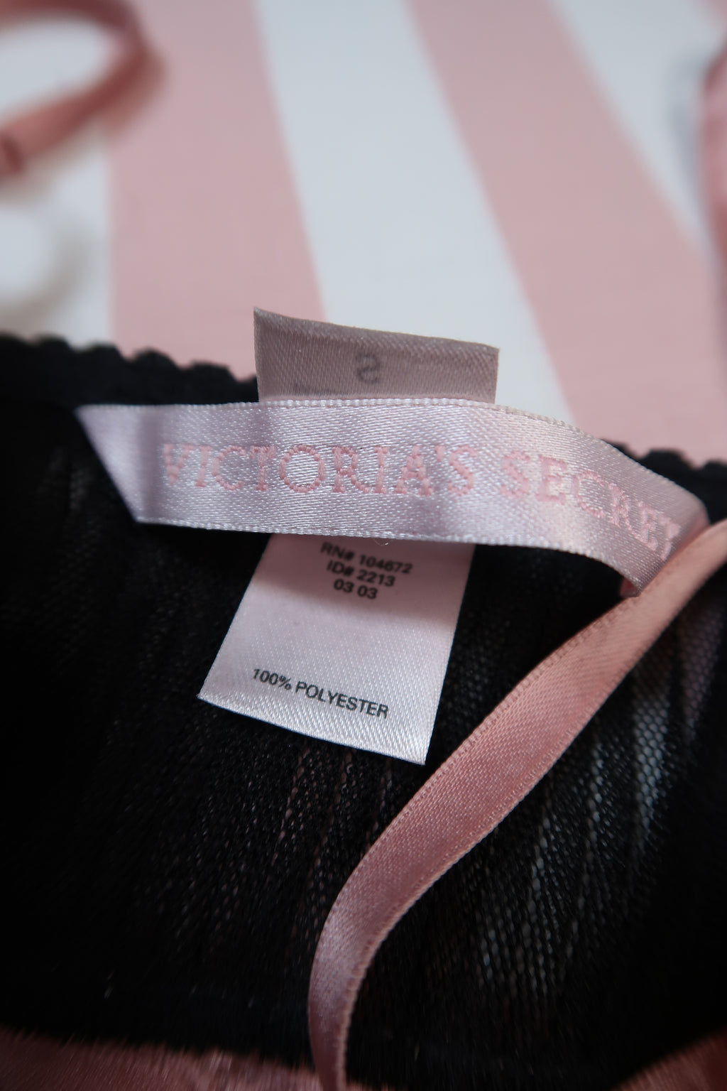 Vintage 2000s Victoria’s Secret Black Sheer Mesh Babydoll Camisole Top - Elektra Vintage