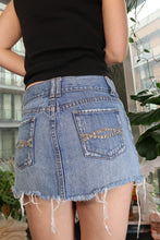 Load image into Gallery viewer, Vintage 2000s Abercrombie &amp; Fitch Rhinestone Denim Mini Skirt
