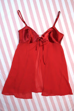Load image into Gallery viewer, Vintage 1990s Victoria’s Secret Red Sheer Babydoll Camisole Top
