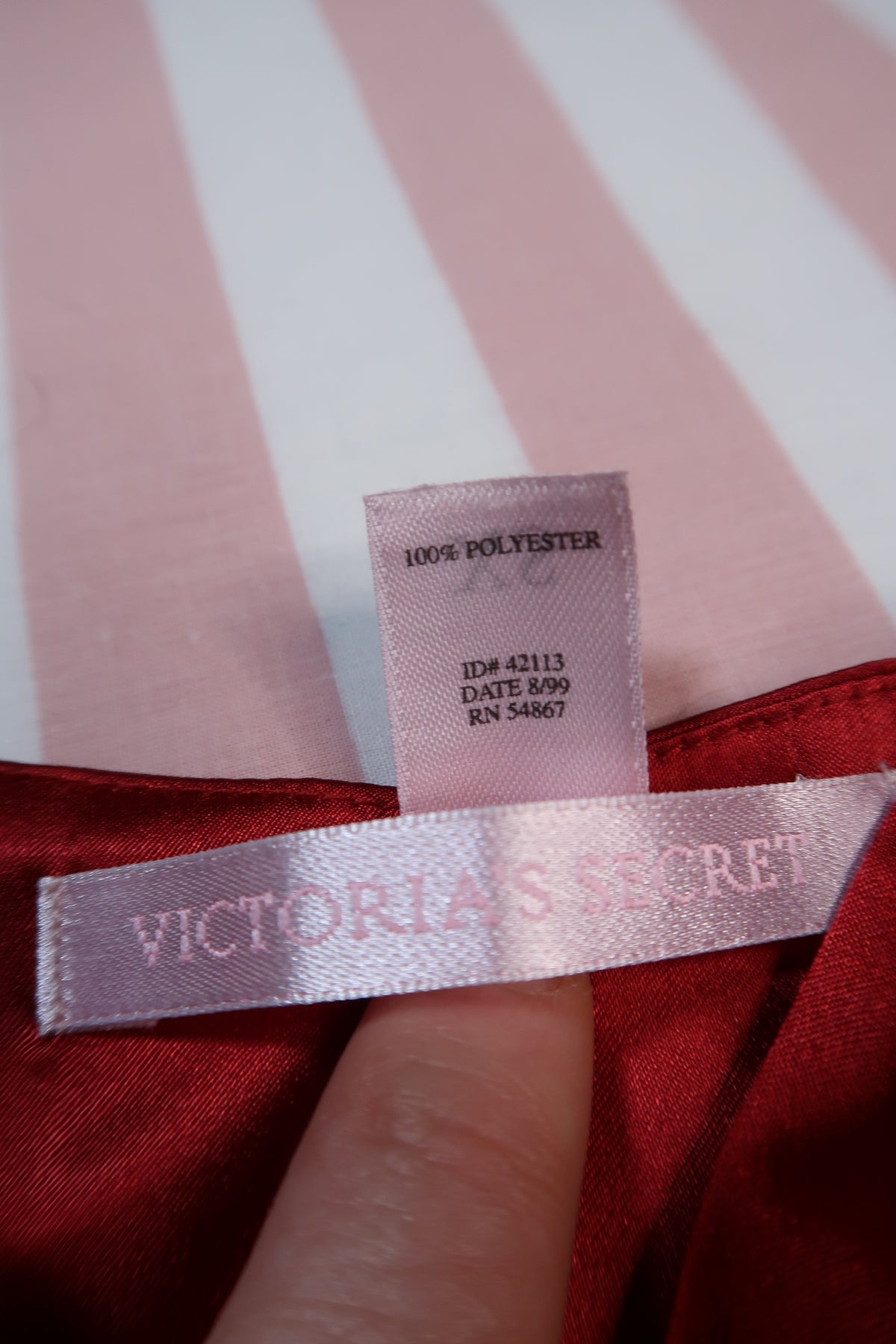 Vintage 1990s Victoria’s Secret Red Sheer Babydoll Camisole Top - Elektra Vintage