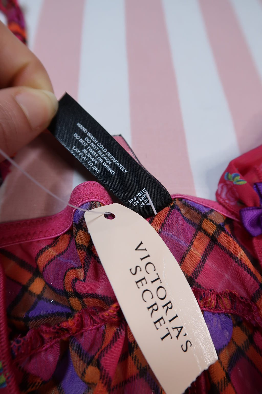 NWT Vintage 2000s Victoria’s Secret Pink Plaid Ruffle Babydoll Top - Elektra Vintage