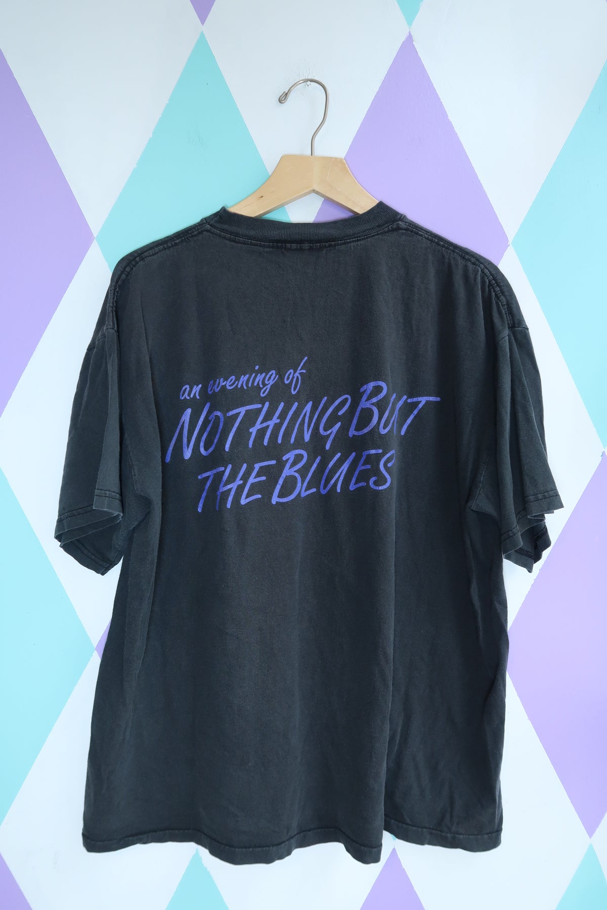 Vintage Eric Clapton T-Shirt – An Evening of Nothing but the Blues Faded Black Rock Tee
