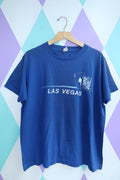 Vintage Las Vegas Souvenir Tee – Blue 90s Casino Graphic T-Shirt