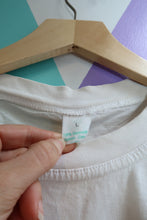 Load image into Gallery viewer, Vintage 90s “Sink or Swim” Graphic Tee – Bold Cartoon Fish Shirt
