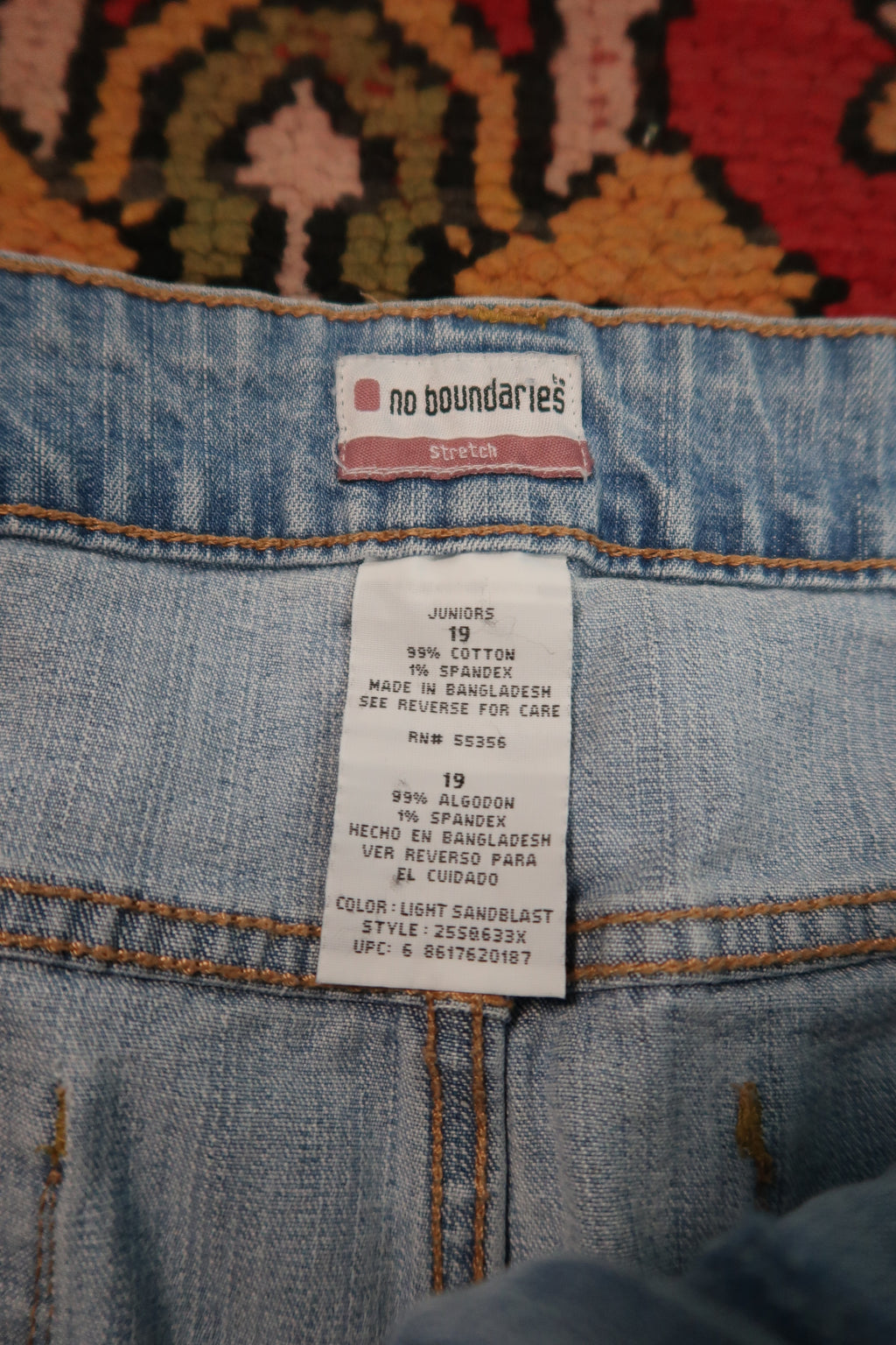 Vintage 2000s Light Wash Denim Cargo Mini Skirt