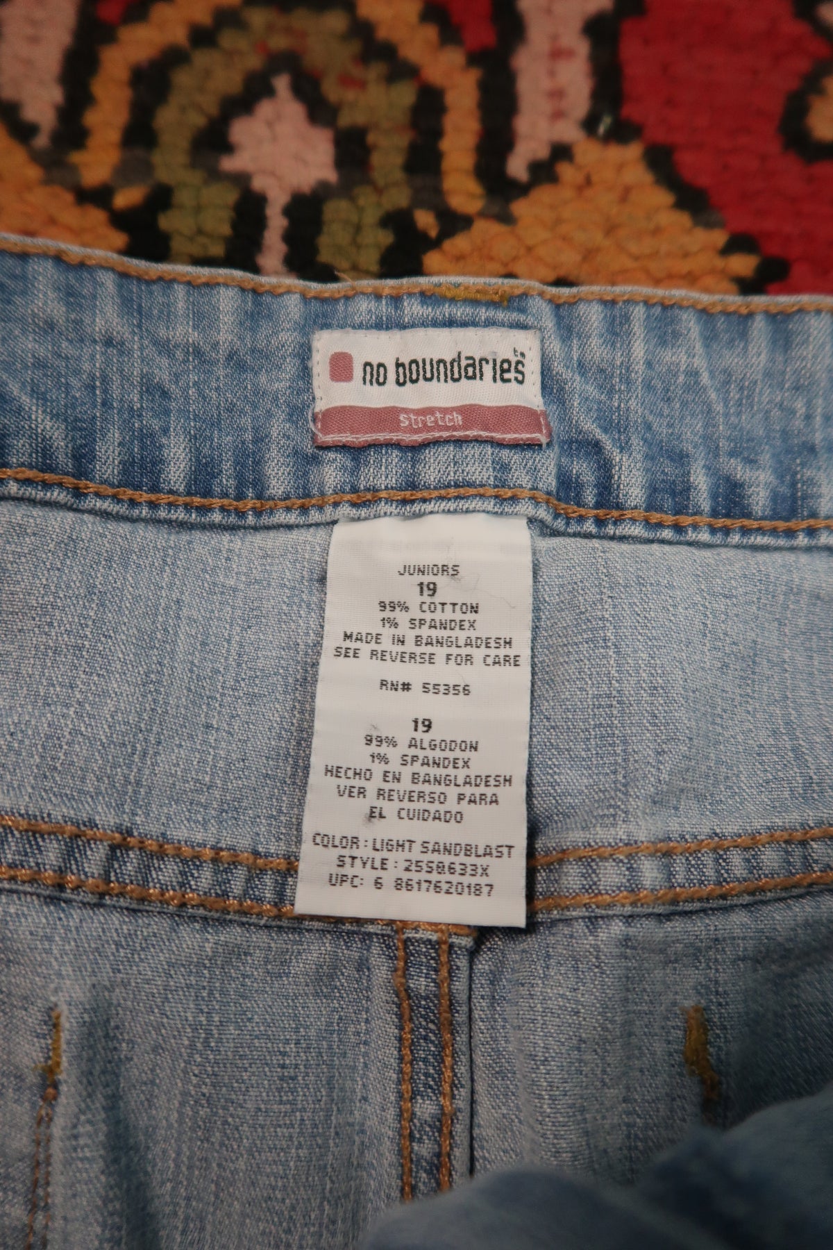 Vintage 2000s Light Wash Denim Cargo Mini Skirt