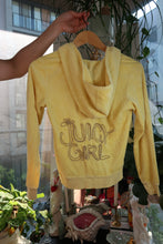 Load image into Gallery viewer, Vintage Juicy Couture Yellow Terry Cloth Tracksuit Jacket – “Juicy Girl” Back Logo
