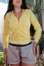 Load image into Gallery viewer, Vintage Juicy Couture Yellow Terry Cloth Tracksuit Jacket – “Juicy Girl” Back Logo
