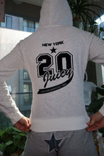 Load image into Gallery viewer, Vintage Juicy Couture “New York 20” Graphic Zip Hoodie – Heather Grey
