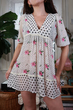 Load image into Gallery viewer, Vintage Y2K Forever 21 Polka Dot &amp; Floral Babydoll Mini Dress
