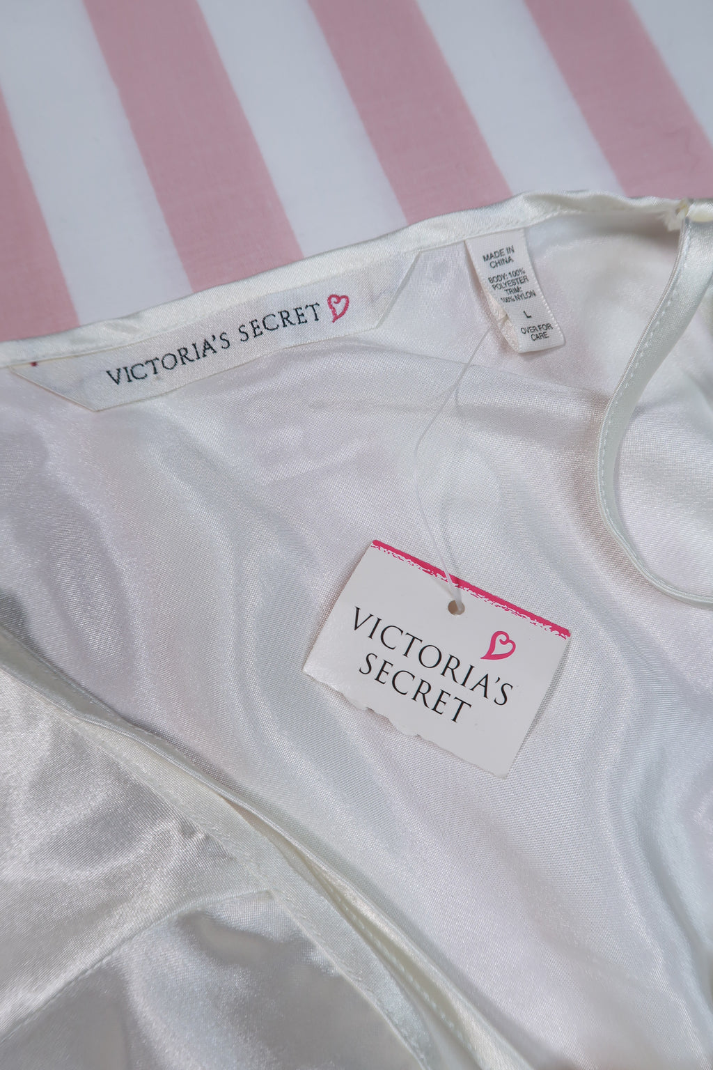 NWT Vintage 90s Victoria’s Secret White Satin Lace Teddy Bodysuit - Elektra Vintage