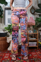 Load image into Gallery viewer, Vintage Y2K DKNY Graffiti Print Low Rise Bootcut Jeans
