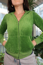 Load image into Gallery viewer, Vintage Juicy Couture Green Velour Tracksuit Jacket
