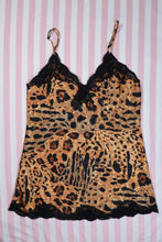 Load image into Gallery viewer, Vintage Gold Label Victoria’s Secret Leopard Lace Slip Dress - Elektra Vintage
