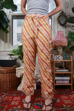 Load image into Gallery viewer, Vintage Y2K Metallic Stripe Drawstring Crop Pants
