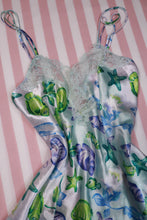 Load image into Gallery viewer, Vintage 2000s Victoria’s Secret Ocean Print Lace Slip Dress - Elektra Vintage
