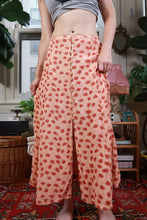 Load image into Gallery viewer, Vintage Y2K Peach Floral Button Front Midi Skirt

