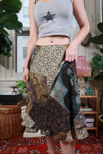 Load image into Gallery viewer, Vintage Y2K Patchwork Floral Paisley Handkerchief Midi Skirt
