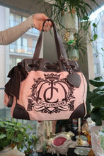 Load image into Gallery viewer, Vintage Juicy Couture Daydreamer Tote – Pink Velour &amp; Brown Leather Trim
