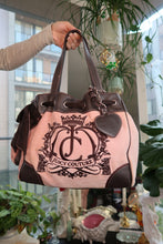 Load image into Gallery viewer, Vintage Juicy Couture Daydreamer Tote – Pink Velour &amp; Brown Leather Trim
